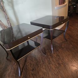 Late 20th Century Large Side tables by Suzanne kasler 2pc