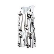 San Diego Padres Concepts Sports Womens Reel Pinstripe Knit Romper Size Small- Like New 