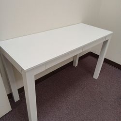 White Console Table Or Desk 