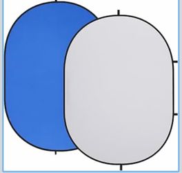 Kate Collapsible Backdrop Blue Grey Self Tape Pop Up Background