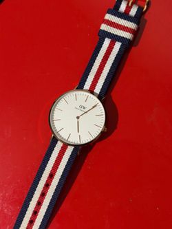 Daniel Wellington Watch - Red White and Blue