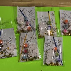 Handmade Sea Animal Pottery Craft Kit with Paints, Brushes, and Coloring Sheets