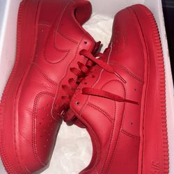 Nike Red Air Force 1 Shoes