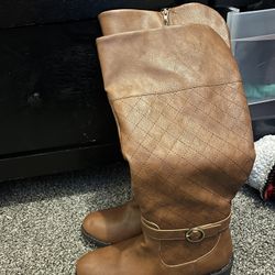 Brown Leather Boots 