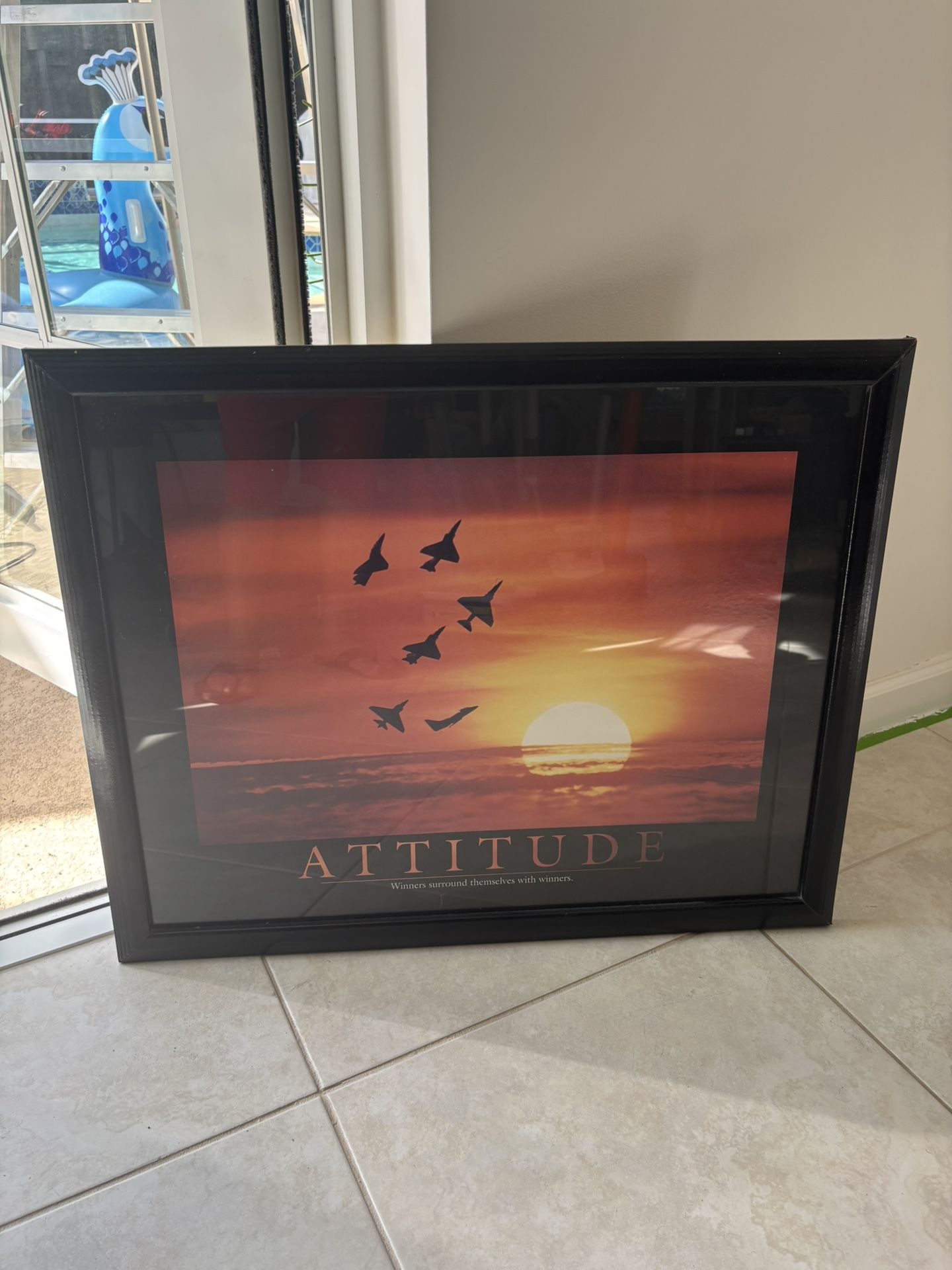 31 X 25 Aircraft Picture Frame Black