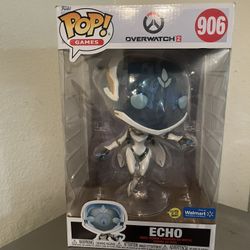 Funko Pop Jumbo Echo #906 Overwatch 2 Glow in Dark Walmart Exclusive