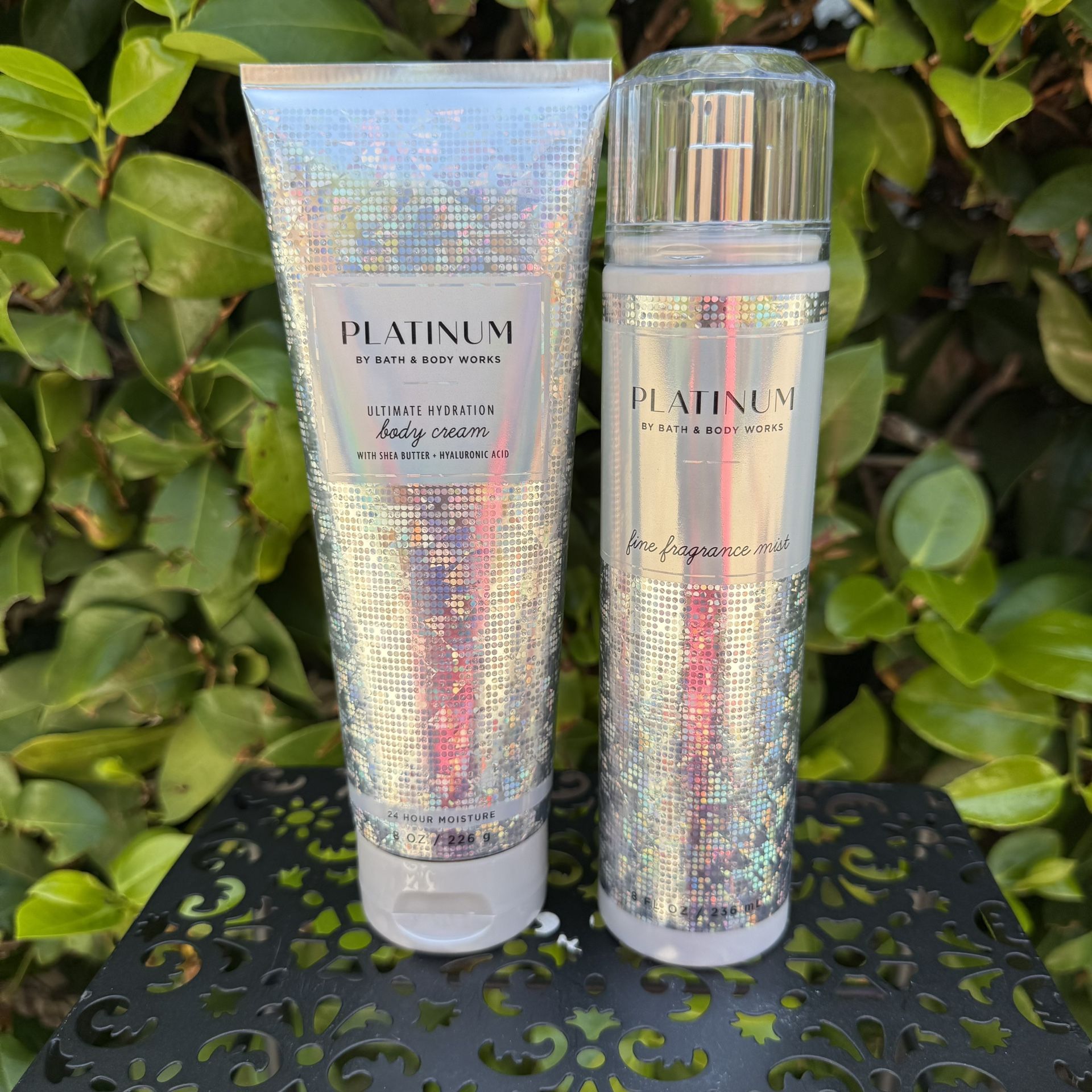 Platinum Body Cream & Body Mist Spray By Bath & Body Works