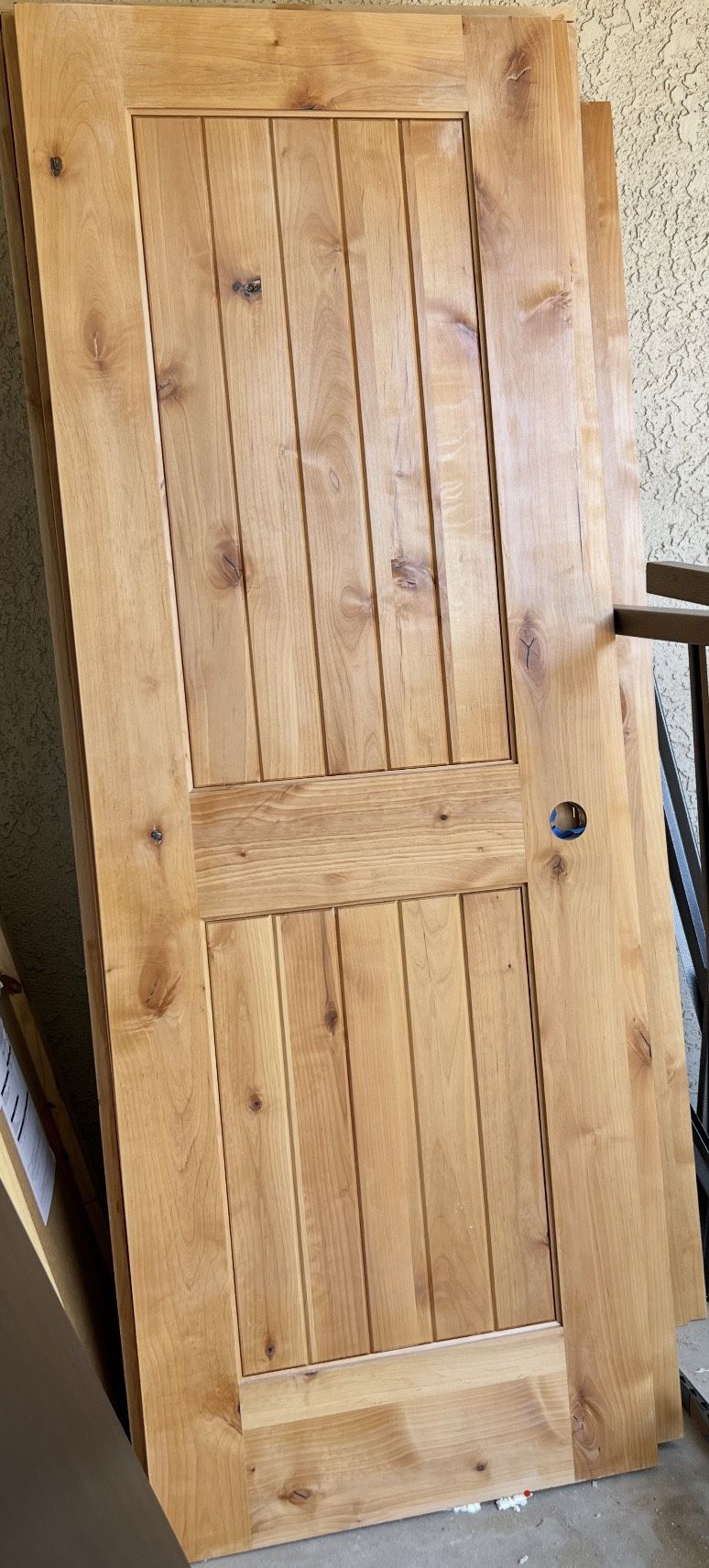 3 Beautiful Knotty Alder Interior Doors w/ Frames - Farmhouse Style