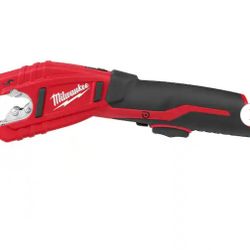 Center Milwaukee M12 12V Lithium-Ion Cordless Copper Tubing Cutter (Tool-Only