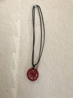 Red Dream catcher necklace