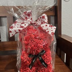 Rose Bears For Valentines Day
