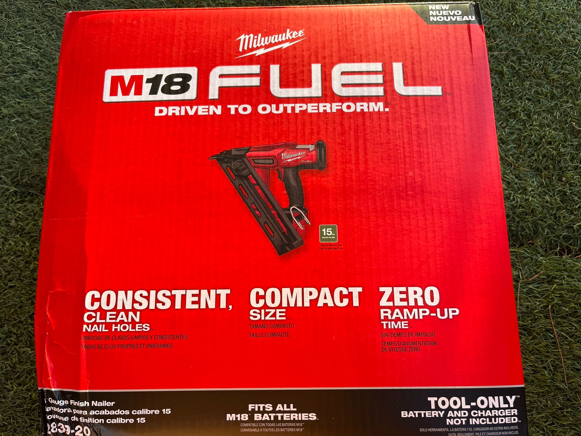 Milwaukee M18 15g Finish Nailer New!$200