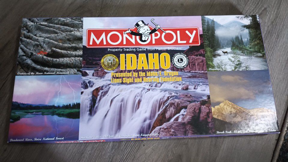 Monopoly Idaho Edition Board Game
