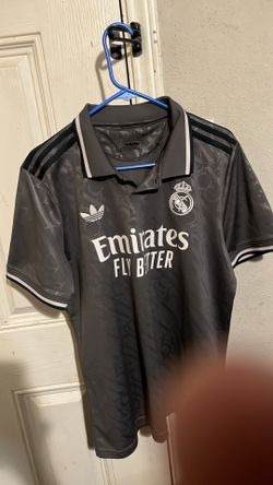 Real Madrid Charcoal Jersey SIZE LARGE