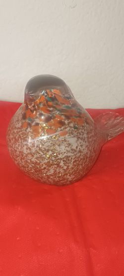 Art Glass Bird Figurine