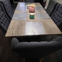 Dinner Table With Chairs And Bench