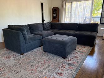 Thomasville Modular 6-piece Sectional with Storage Ottoman