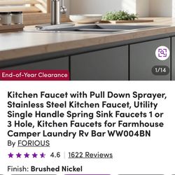 Kitchen Drop Sink & Faucet - Brand New!!!