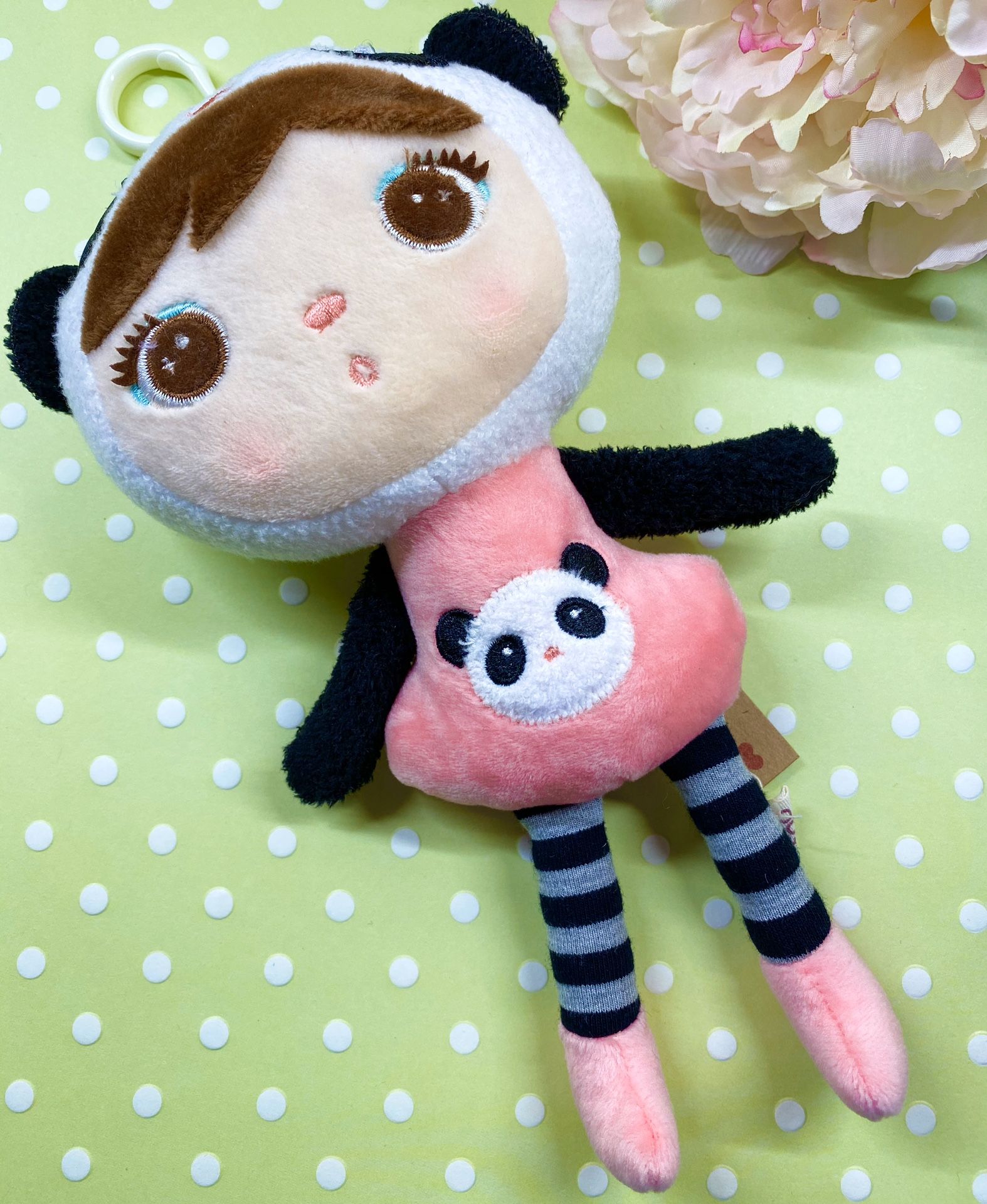 Metoo Plush Panda Bear Girl Doll