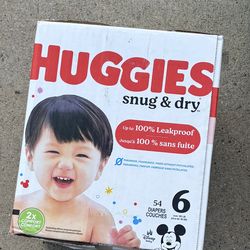 Huggies size 6 diapers new