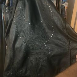 Vintage Harley Davison Leather Coat Collectible