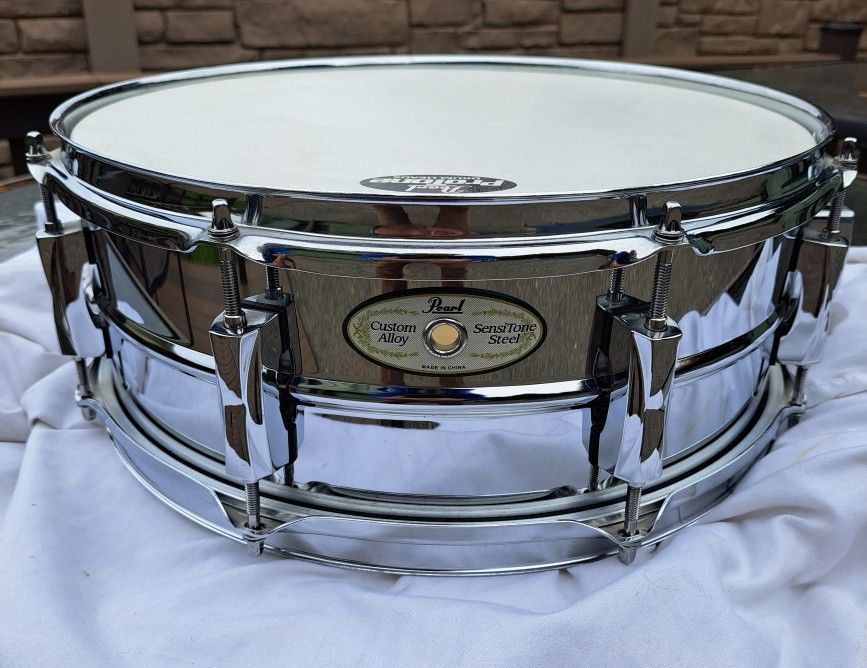 Pearl Sensitone Steel Snare Drum (New)