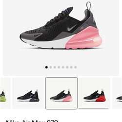 Nike airmax 270
Used
Size 7y kids
Size 8.5 Woman's