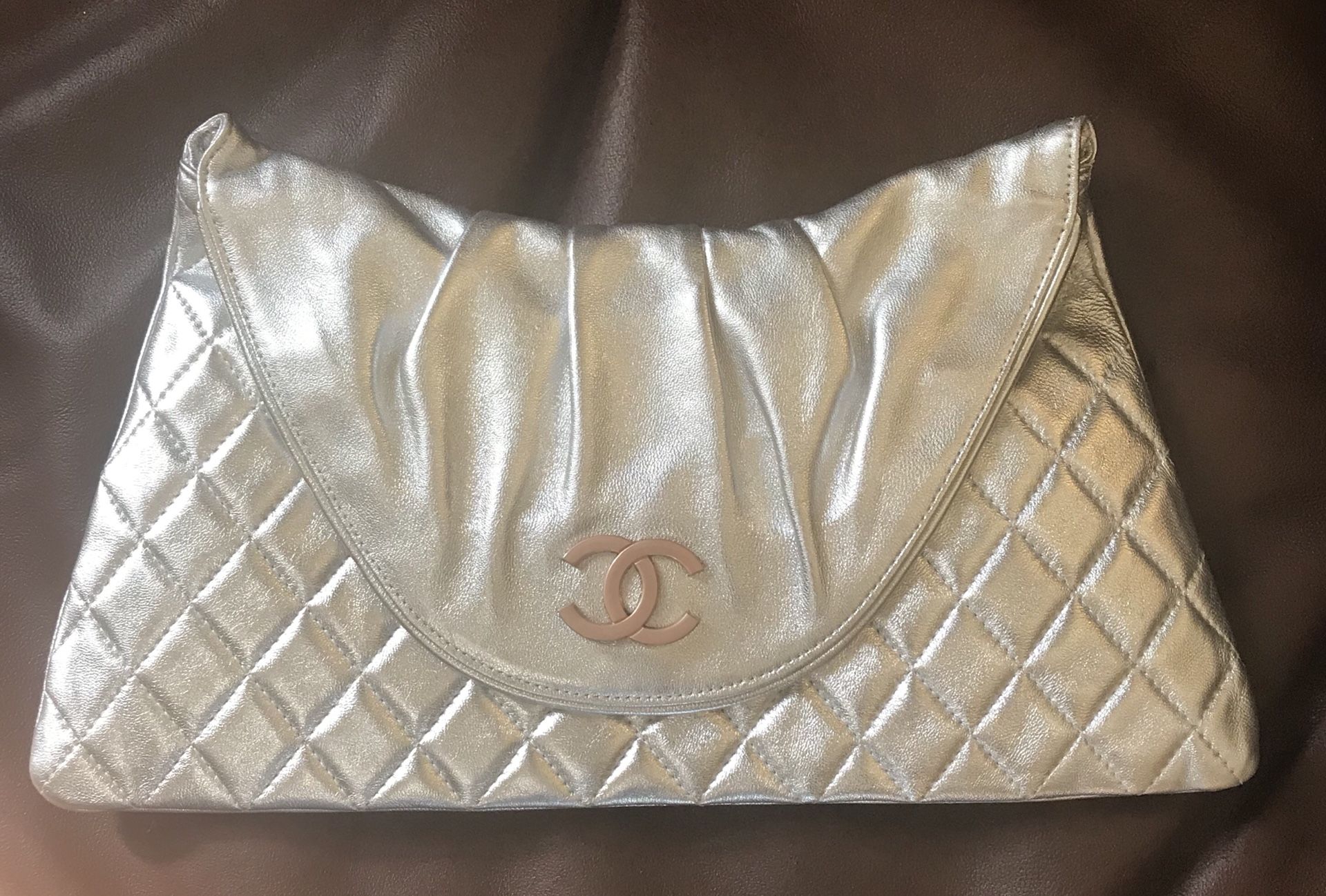 Chanel Half moon clutch bag