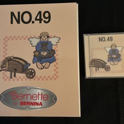 Bernette For Bernina No. 49 Embroidery Card Complete With Pattens
