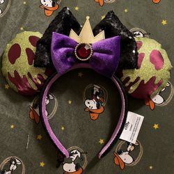 Disney Parks Evil Queen Poison Apple Ears