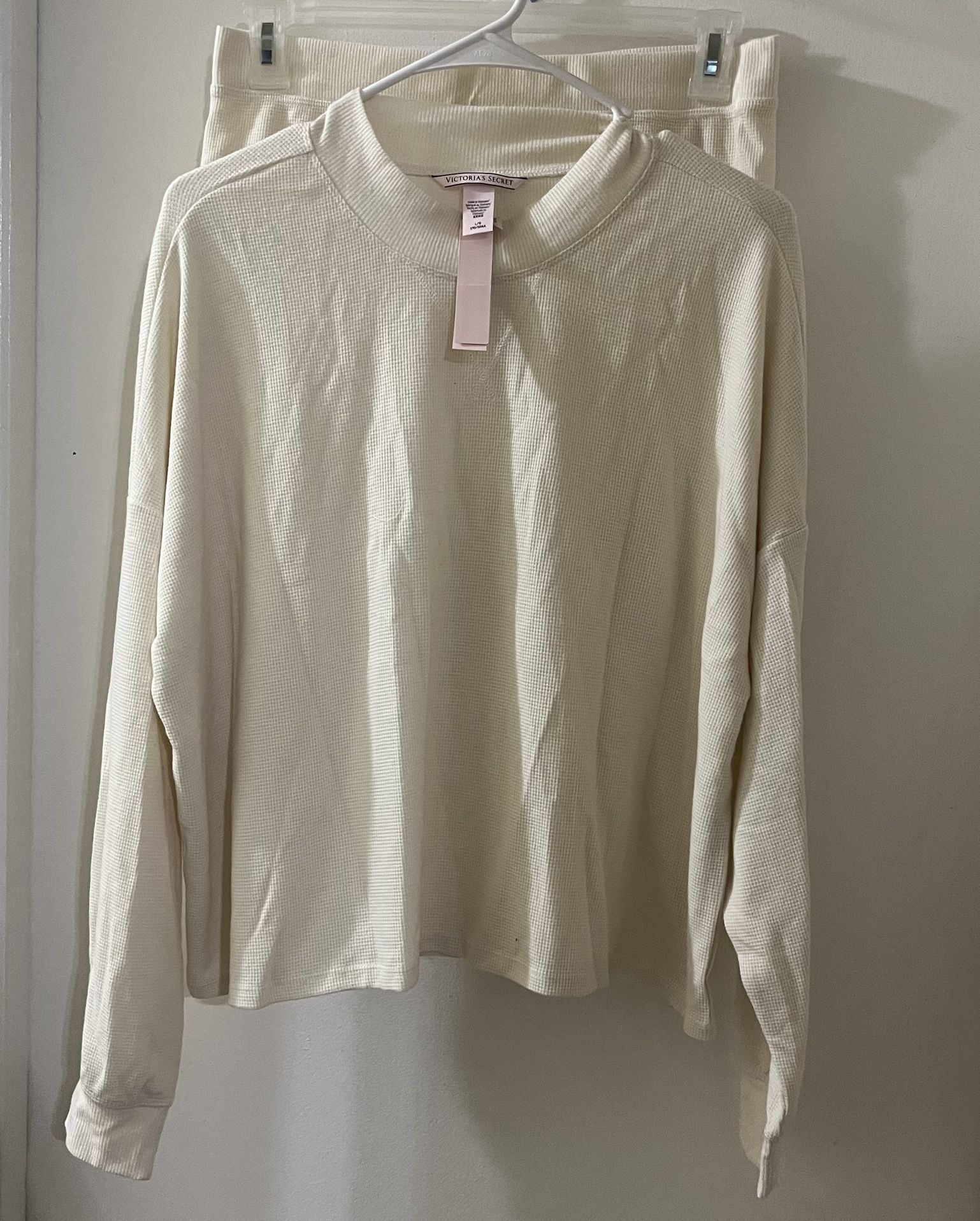 Victoria Secret Lounge Wear (cream) New!! Large