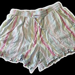 Crown & Ivy Pastel Striped Shorts