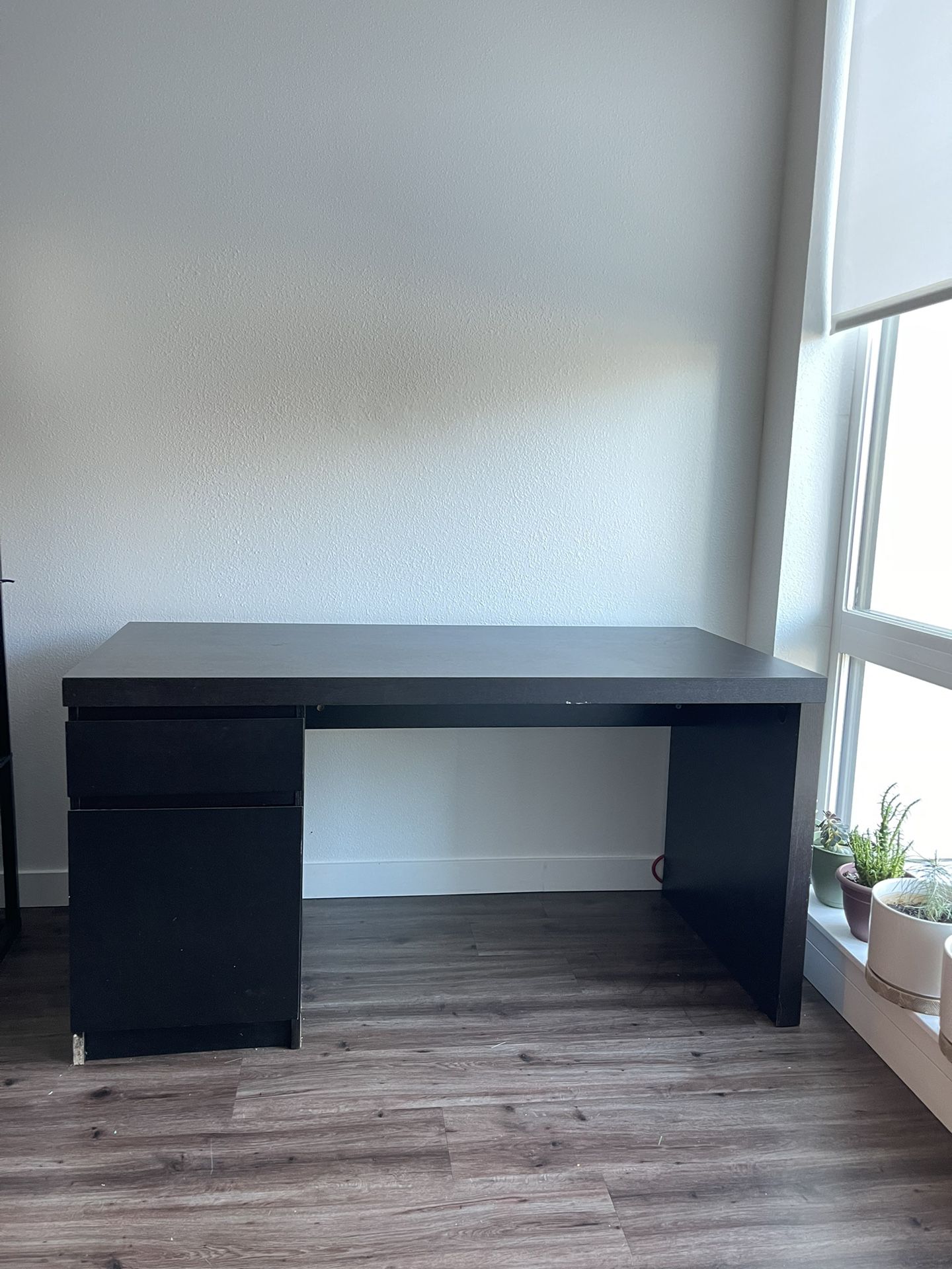Desk With Drawer And Cabinet, Desktop, PC, Office