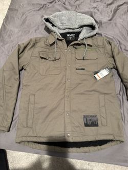 Zoo York Men’s Small Hooded Jacket Sherpa