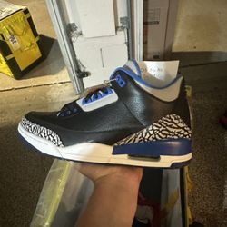 Jordan 3 Sport Blue Sz. 9