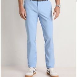 Vineyard Vines OTG On The Go Mens Performance Pants Sz 32X32 Blue Golf Stretch