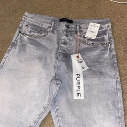 Purple jeans 