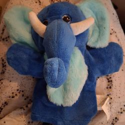 Blue Elephant Hand Puppet