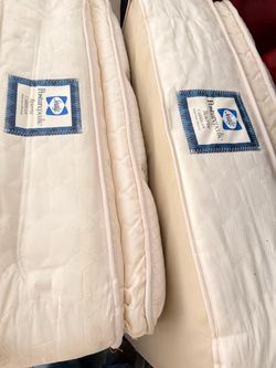 2 full beds with box springs and mattresses