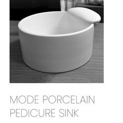 2 Michele Pelafas Porcelain Pedicure Sinks With Faucets