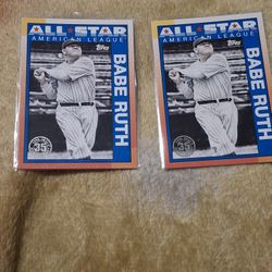 2025 Topps Series 2 All Star Blue Babe Ruth 35th Anniversary Logo Card