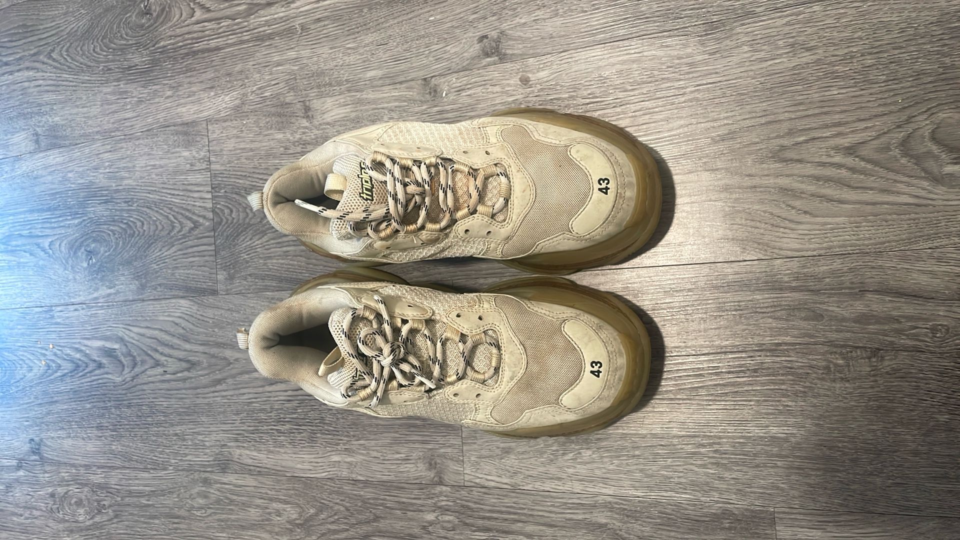 Off White Balenciaga Triple S Size 43