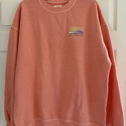 Billabong Women Ride In Crew Graphic Sweatshirt M New With Tags