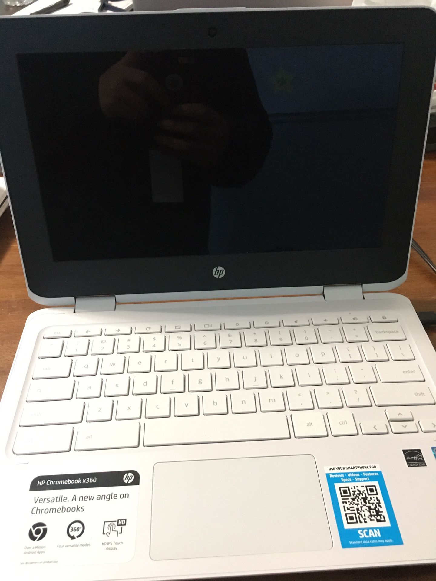 HP Chromebook Laptop - White