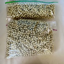 Gold Plastic Bead Strands