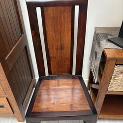 4 matching wooden chairs.  new