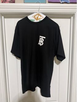 Burberry TB Monogram Black T-Shirt Men's L
