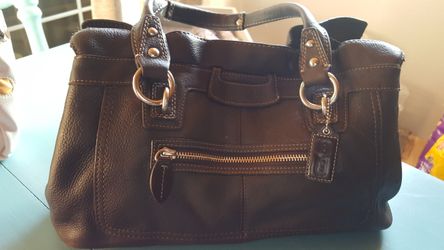 Coach purse, brown, nice size