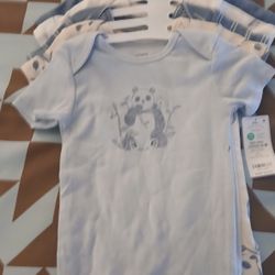 Carter 5 Piece Boy Onesie Set W/Panda Bear 24 Month