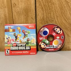 Nintendo Wii Super Mario Bros.  Includes Detailed Manual
